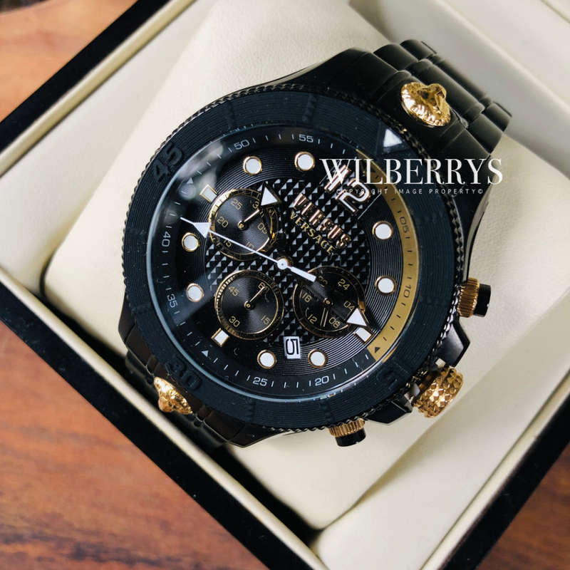 Retail: R9000.00 VERSACE Men's Versus Saint Germain CHRONOGRAPH Watch BRAND NEW