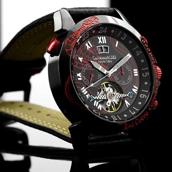 RARE!! R9,999.00 CALVANEO 1583 GERMANY Men's ASTONIA RED COBRA AUTOMATIC LIMITED EDITION WATCH