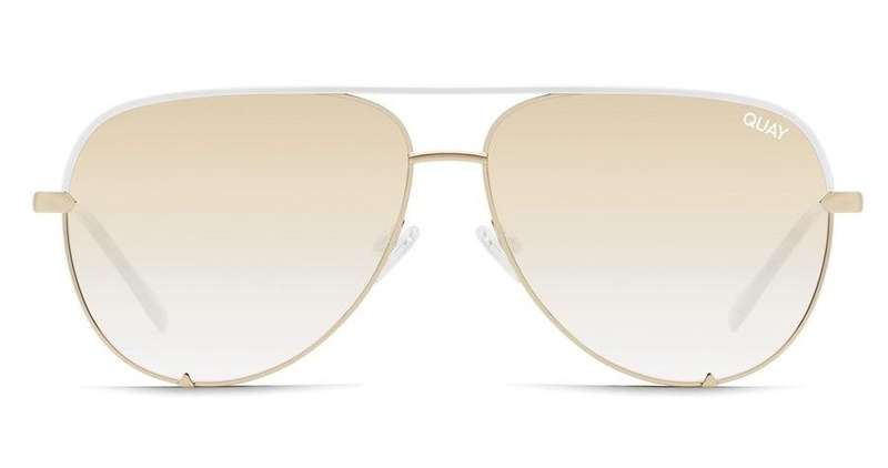 QUAY Australia Women`s HIGH KEY Big Aviator Sunglasses