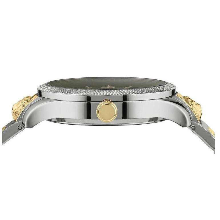 **Retail: R9,000.00** VERSACE Men's Reserve Two Tone EMERALD GREEN Versus Watch NEW IN BOX