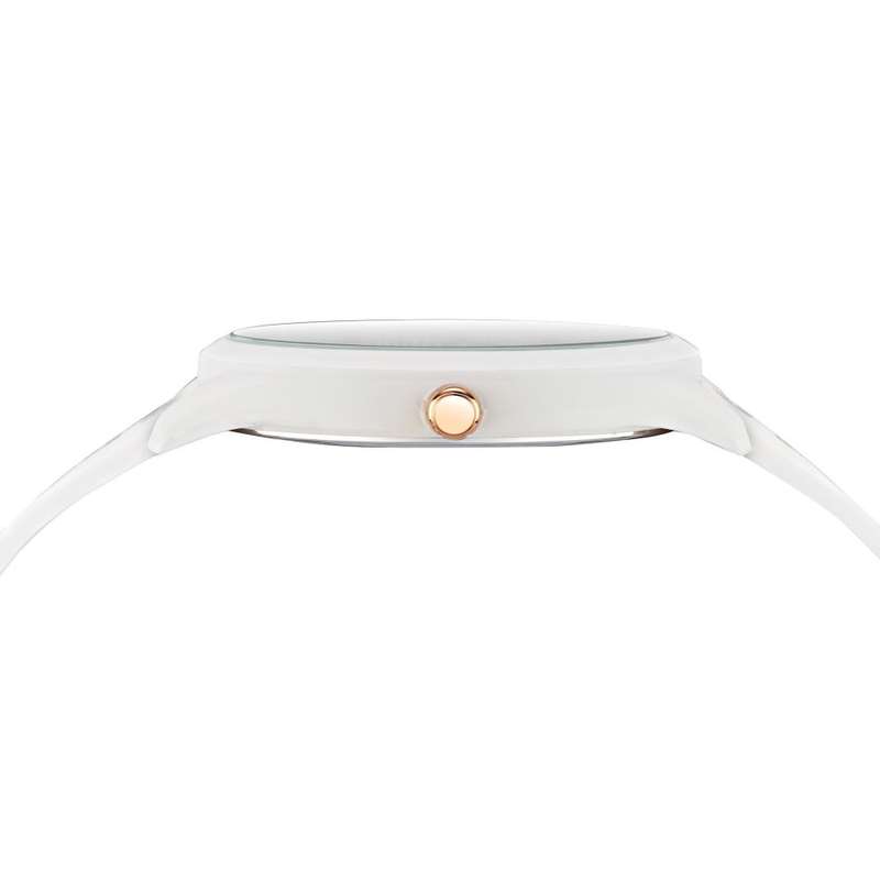 **Retail: R7000.00*** VERSACE Men's EXODUS Sporty Snow White Silicone Strap Watch NEW IN BOX