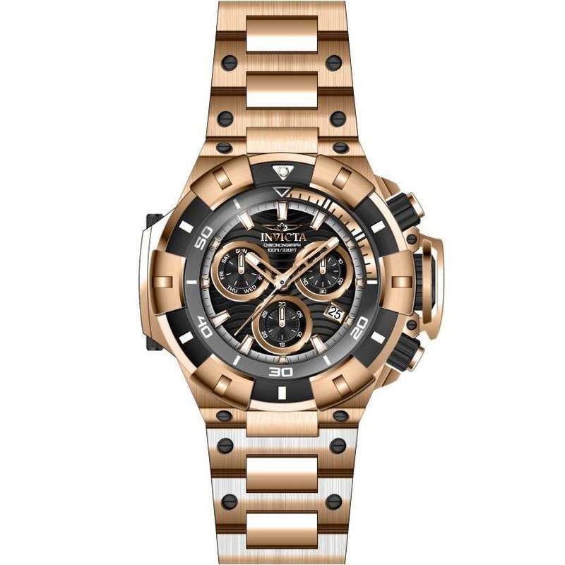 Retail: R12,999.00 INVICTA Men's Colossus Rose Gold Chronograph Professional 100m Watch NEW