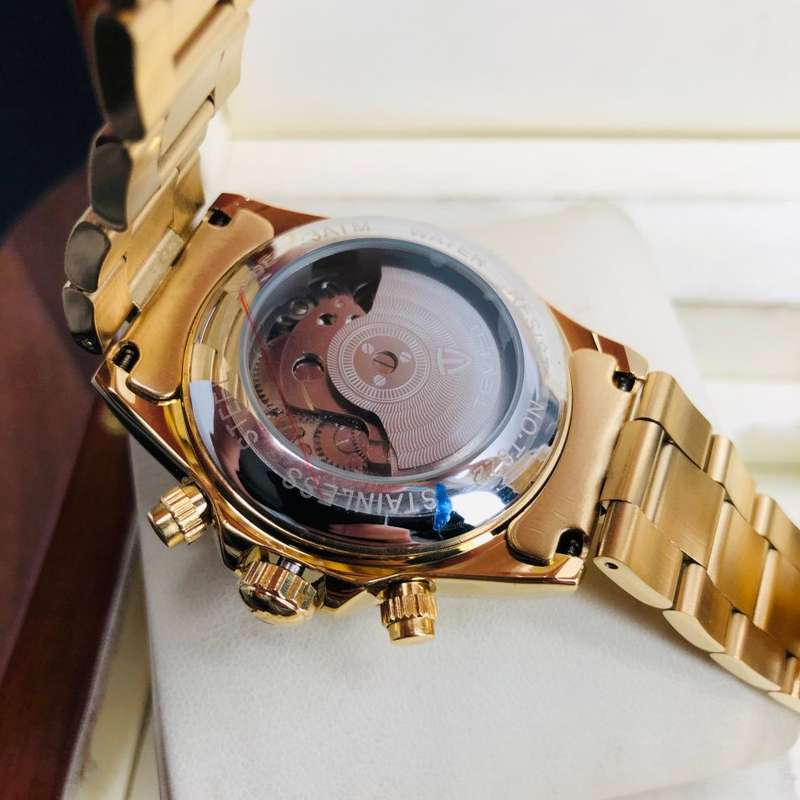 Retail: R2,599.00 TEVISE ® Men's Californian Racer Perpetual Automatic Gold Edition Watch BRAND NEW