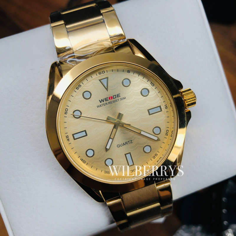 WEIDE Men's Classic Quartz 40mm Gold Edition Syrup Watch BRAND NEW official SA store