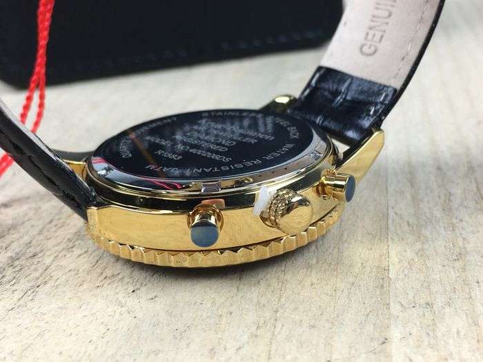 Retail: R10,000.00 Krug-Baumen Men's Air Traveller 42mm Diamond Watch  NEW IN BOX