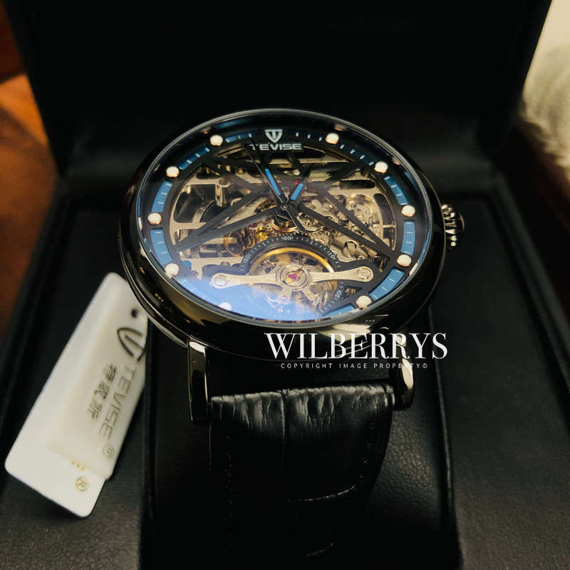 Retail: R2,599.00 TEVISE ® Men's Amistad Automatic Black Edition Watch BRAND NEW