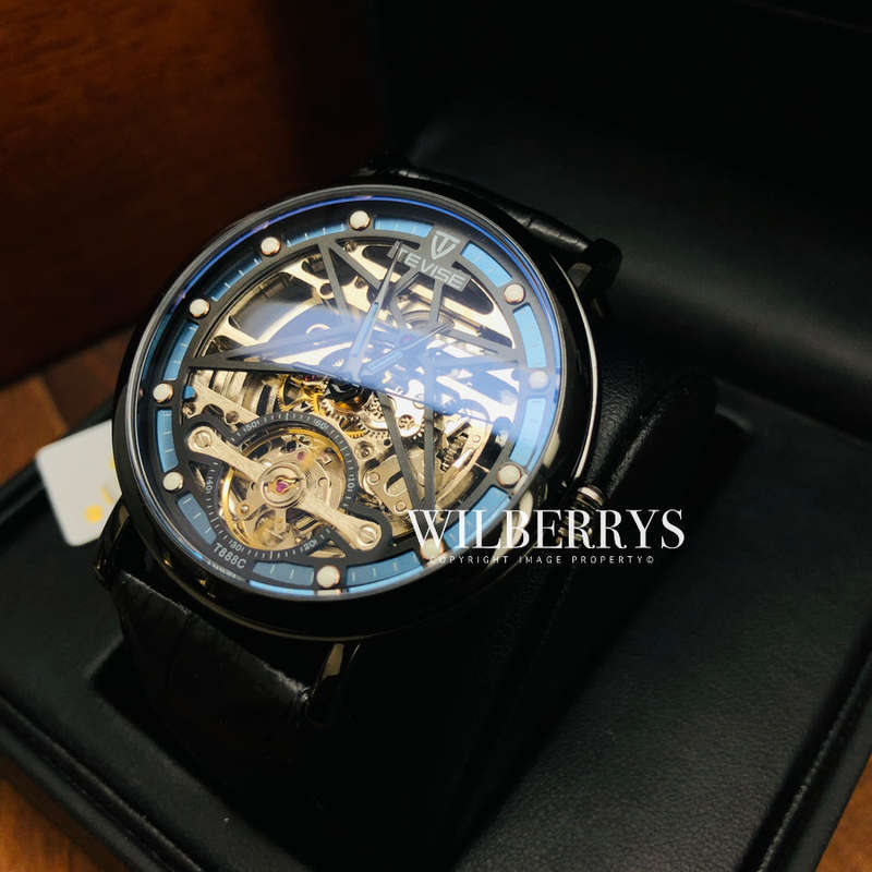 Retail: R2,599.00 TEVISE ® Men's Amistad Automatic Black Edition Watch BRAND NEW