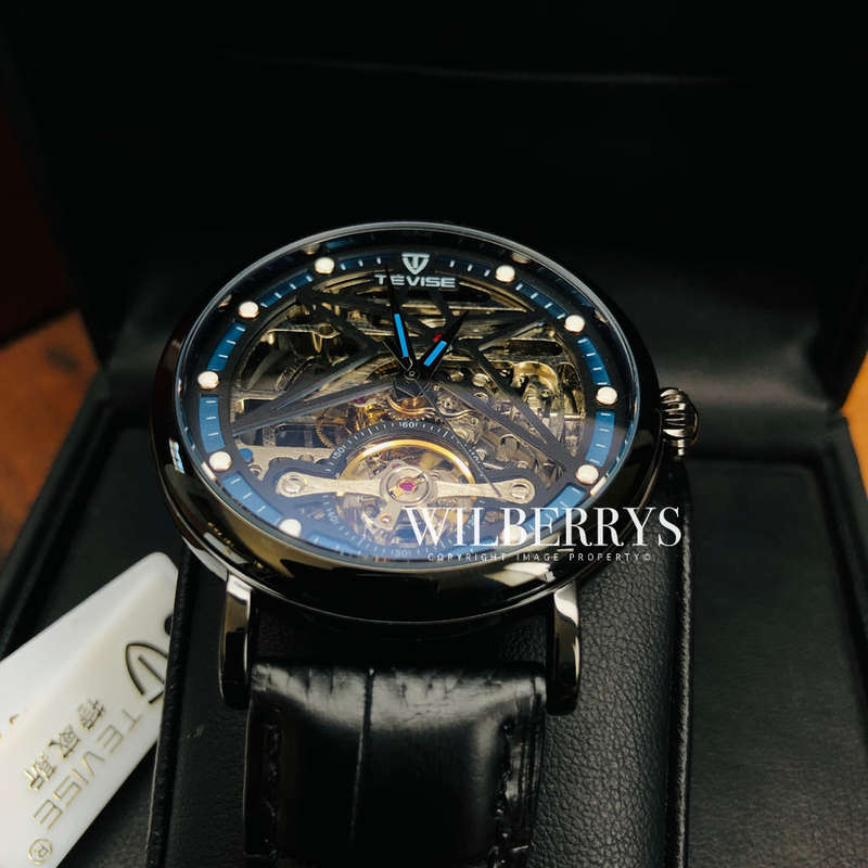 Retail: R2,599.00 TEVISE ® Men's Amistad Automatic Black Edition Watch BRAND NEW