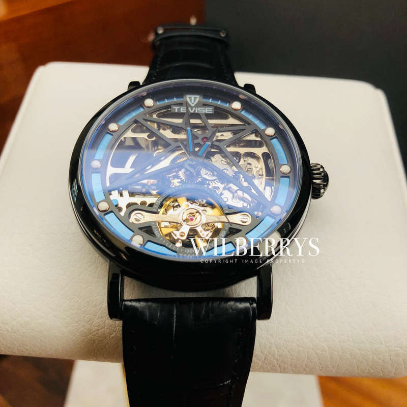 Retail: R2,599.00 TEVISE ® Men's Amistad Automatic Black Edition Watch BRAND NEW