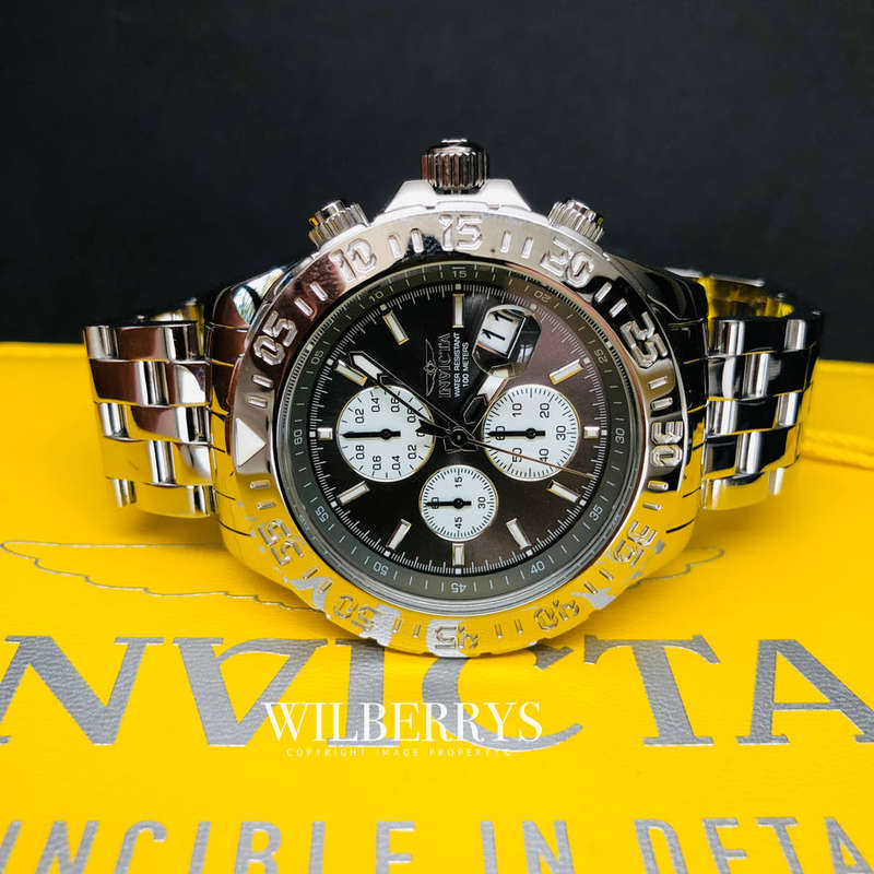 Retail: R8999.00 INVICTA Mens 47mm Avantgarde Aviator Charcoal Chronograph Watch BRAND NEW IN BOX