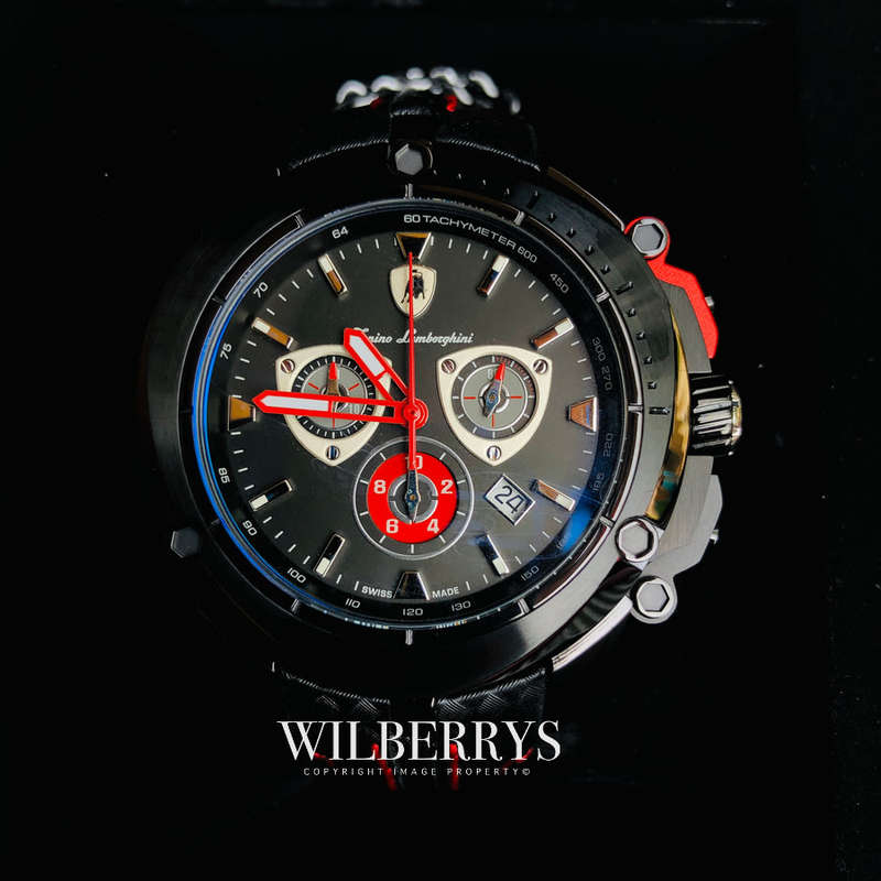 R40,000.00 Tonino Lamborghini Men`s SHIELD 12 limited edition Carbon Chronograph Watch BRAND NEW