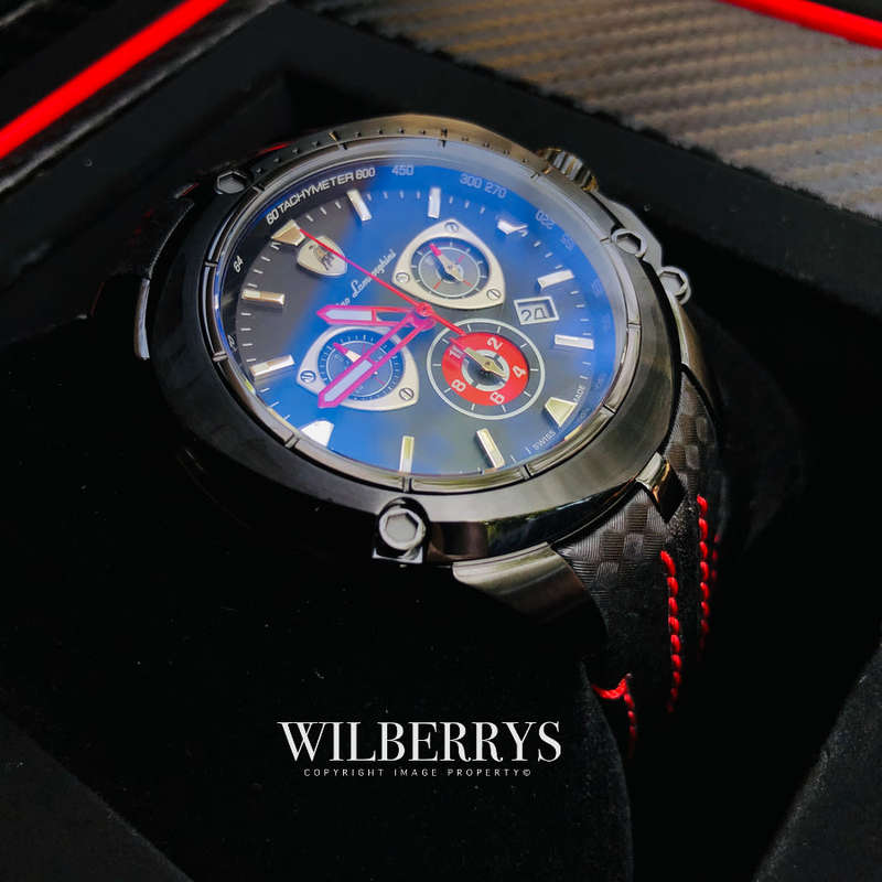 R40,000.00 Tonino Lamborghini Men`s SHIELD 12 limited edition Carbon Chronograph Watch BRAND NEW
