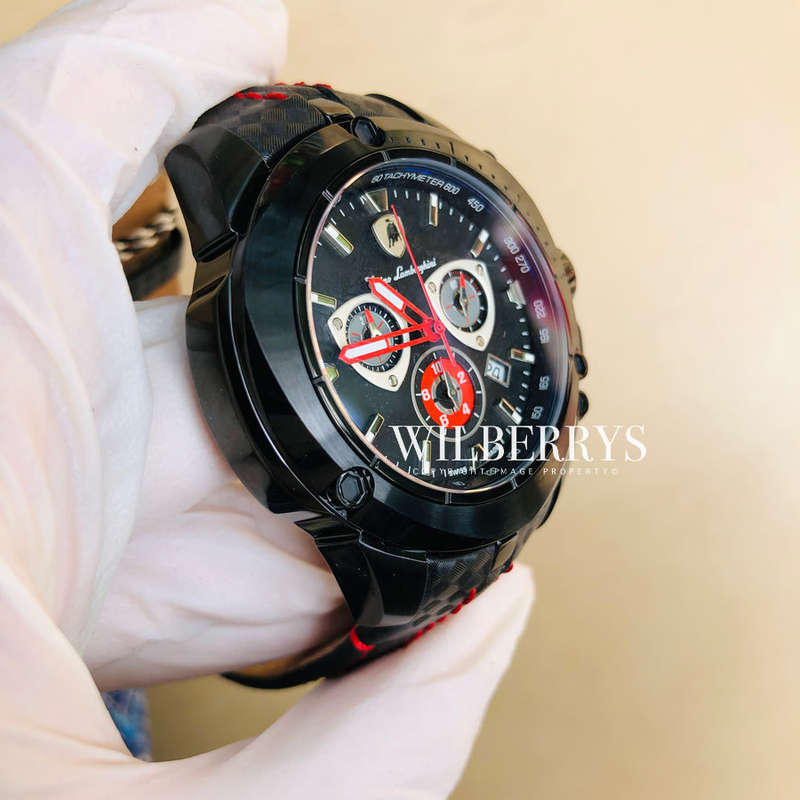 R40,000.00 Tonino Lamborghini Men`s SHIELD 12 limited edition Carbon Chronograph Watch BRAND NEW
