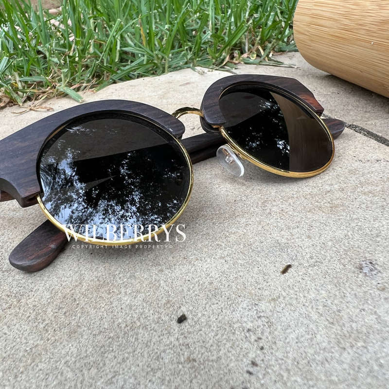 ***R3,999.00 @ retail**** TOM & FRED London GOOSE Ebony Metal & Wood Sunglasses **Brand new**