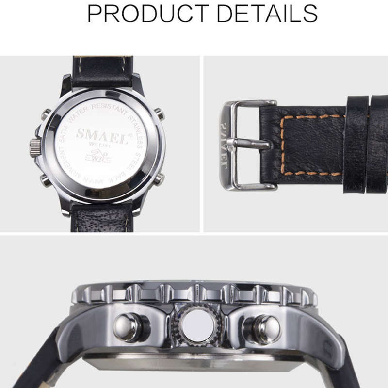 SMAEL Adventure Dual Timer ANADIGI Chrono Watch **BRAND NEW**