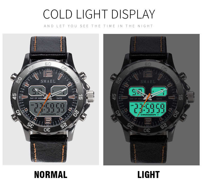 SMAEL Adventure Dual Timer ANADIGI Chrono Watch **BRAND NEW**
