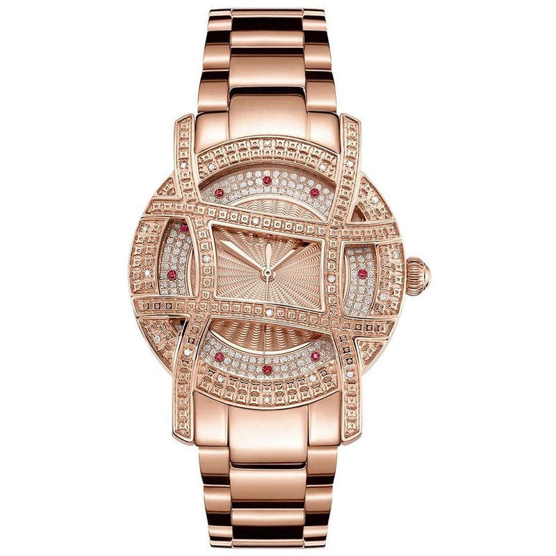 Retail: R12,999.00 JBW Women's Olympia 10 YR 20 Diamonds 18k Rose Gold Plated Watch BRAND NEW