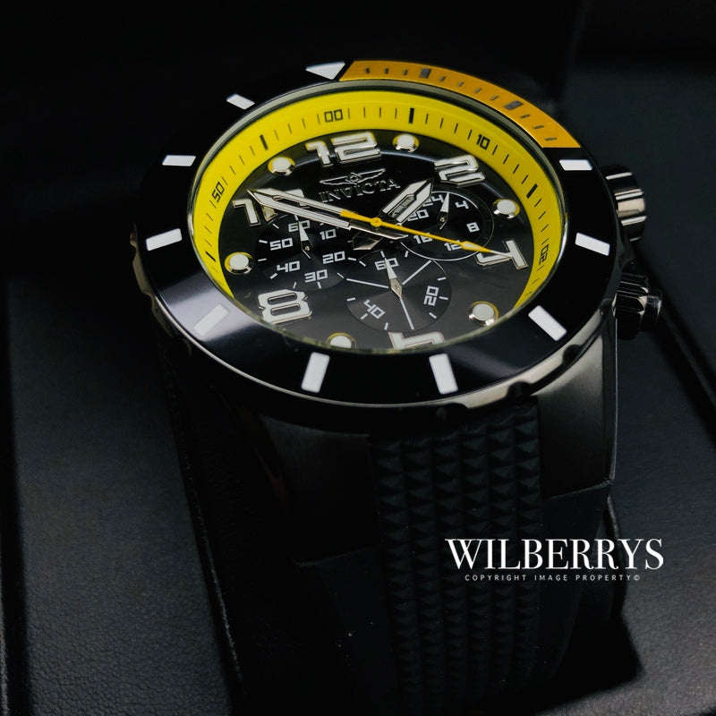 Retail: R7,999.00 INVICTA Men's RALLY DAKAR YELLOW with Silicon Strap Watch BRAND NEW IN BOX