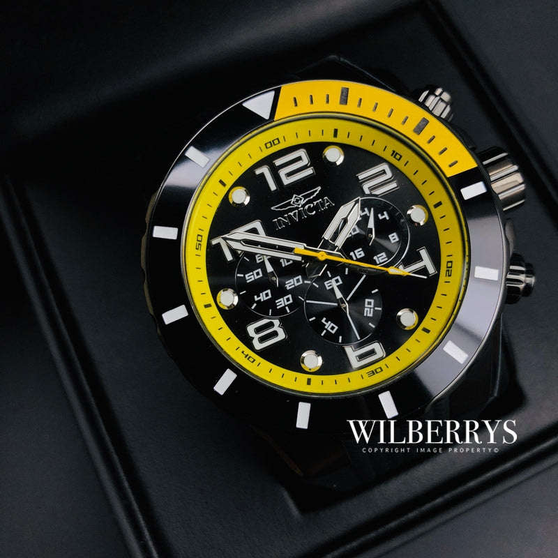 Retail: R7,999.00 INVICTA Men's RALLY DAKAR YELLOW with Silicon Strap Watch BRAND NEW IN BOX