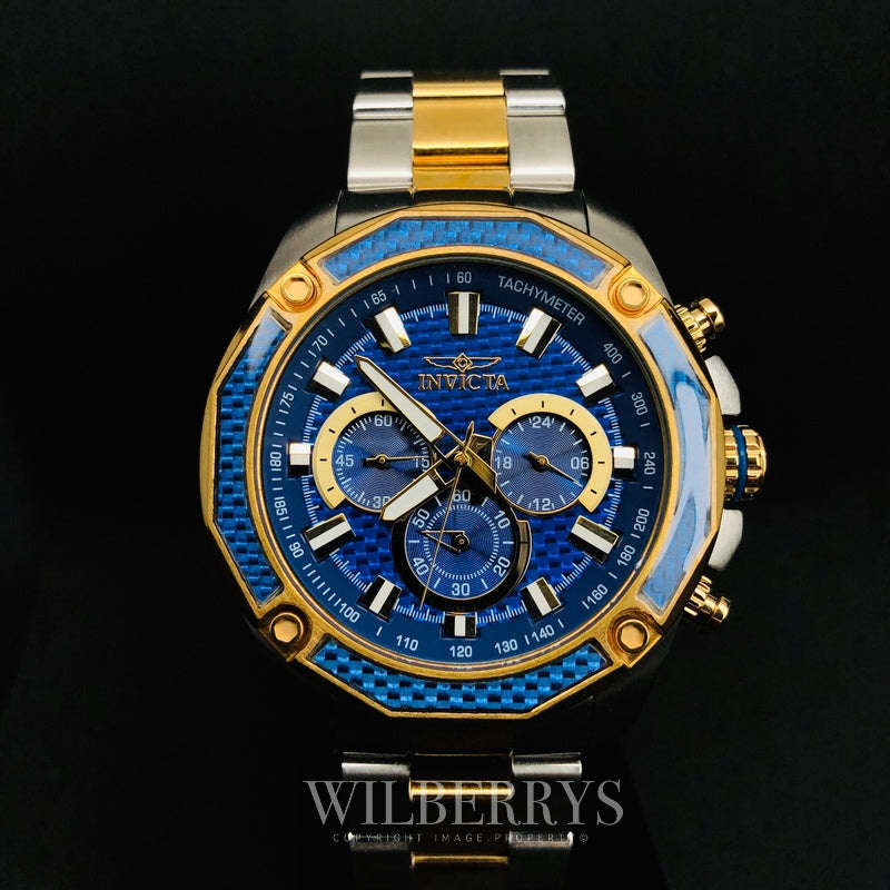 Retail: R9,925.00 INVICTA MEN'S AVIATOR BLUE CARBON CHRONOGRAPH WATCH BRAND NEW