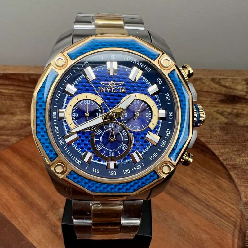Retail: R9,925.00 INVICTA MEN'S AVIATOR BLUE CARBON CHRONOGRAPH WATCH BRAND NEW