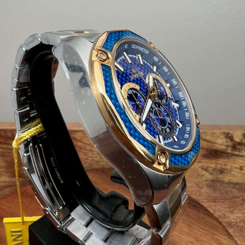 Retail: R9,925.00 INVICTA MEN'S AVIATOR BLUE CARBON CHRONOGRAPH WATCH BRAND NEW