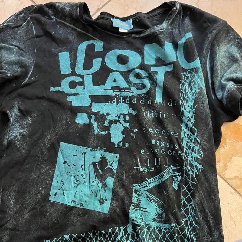 DIESEL Graffiti Blue Blast T-Shirt Size S  - 100% GENUINE NEW without tags
