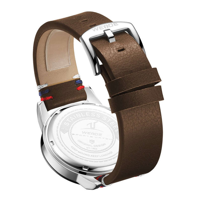 WEIDE Men`s Europa Chronograph Brown Italia Stripe Watch BRAND NEW official SA store