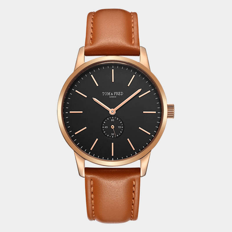 Retail: R3299,00 TOM & FRED of London Women's Mairi Rose Leather Leather Watch