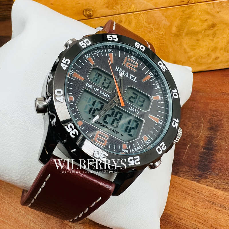 SMAEL Adventure Dual Timer ANADIGI Chrono Watch **BRAND NEW**