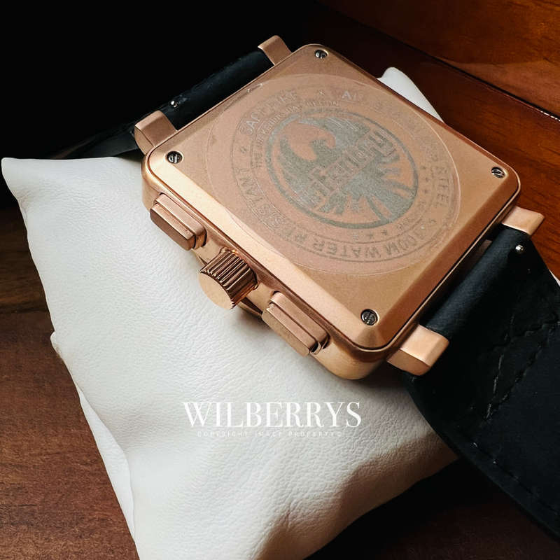 Retail: R7,999.99 REVOLUTION® Men's 48mm SURGICAL STEEL ROSE GOLD Watch BRAND NEW