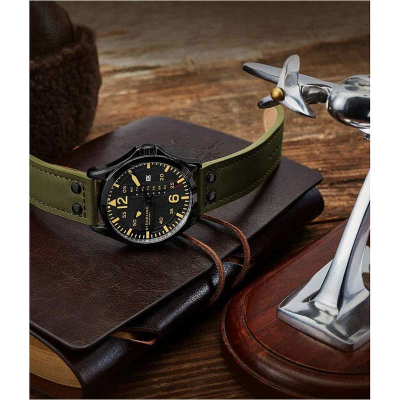 Retail: R5,999.00 STUHRLING ORIGINAL® Men's Flight Control Aviator Watch BRAND NEW