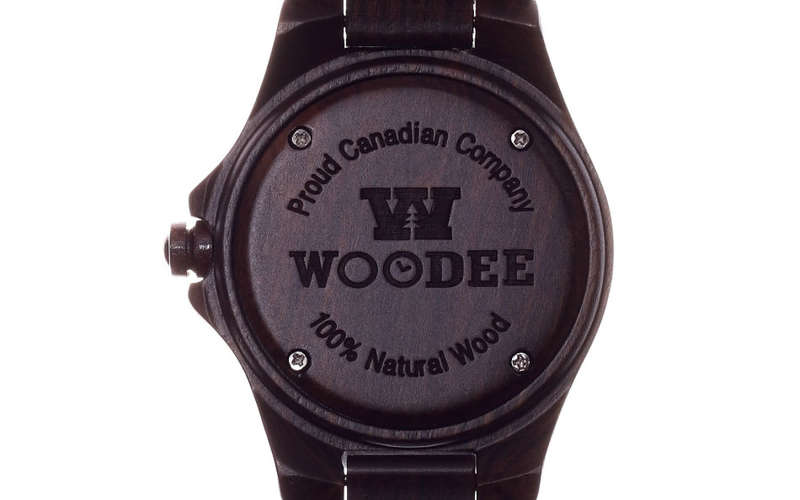 Retail: R2,499.00 WOODEE ® Unisex 40mm Natural Dark Wood WOOF Edition Watch BRAND NEW