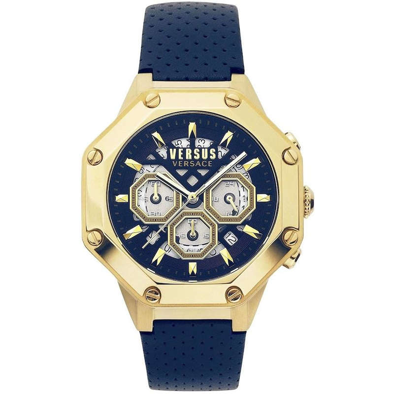 **Retail: R10,000.00*** VERSACE Men's Versus Saint Tropez Octagon Blue Watch BRAND NEW IN BOX