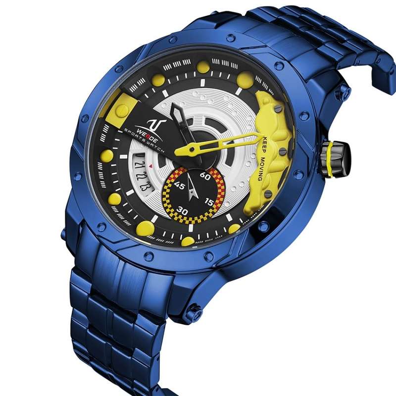 Retail: R1999.00 WEIDE Men`s Brake Ionic Steel Street Racer Steel Watch BRAND NEW official SA store