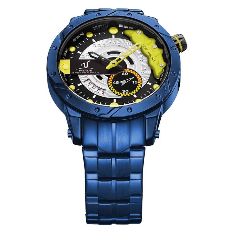 Retail: R1999.00 WEIDE Men`s Brake Ionic Steel Street Racer Steel Watch BRAND NEW official SA store