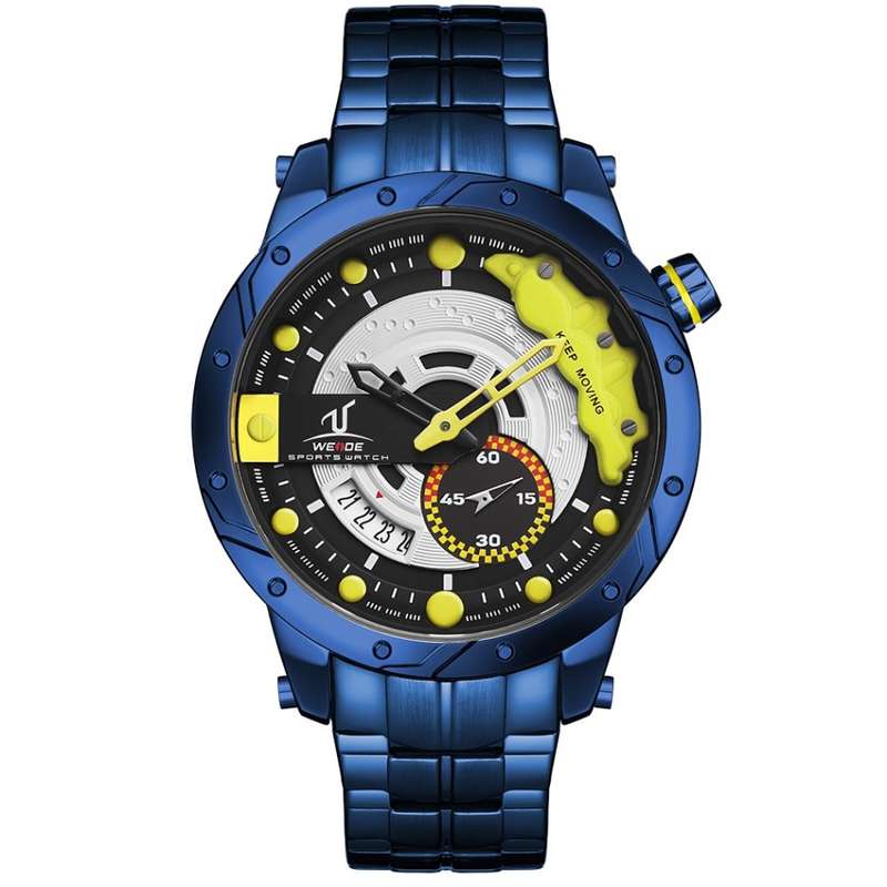 Retail: R1999.00 WEIDE Men`s Brake Ionic Steel Street Racer Steel Watch BRAND NEW official SA store