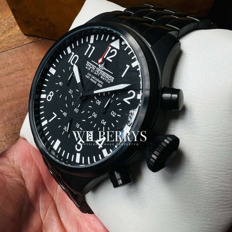 Retail: R7900.00 THUNDERBIRDS Men's Historage 1956 Chronograph Steel Watch BRAND NEW
