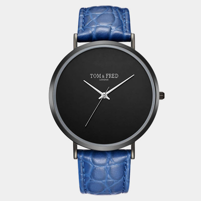 Retail: R2,999.99 TOM & FRED London® Men's Peake Black Slate Leather Watch 1/500 Worldwide