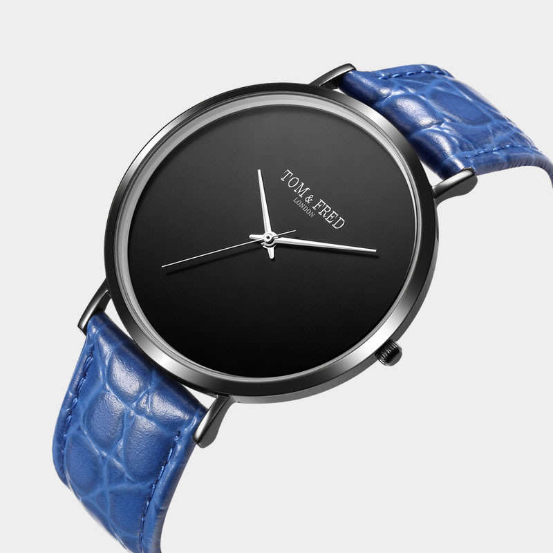 Retail: R2,999.99 TOM & FRED London® Men's Peake Black Slate Leather Watch 1/500 Worldwide