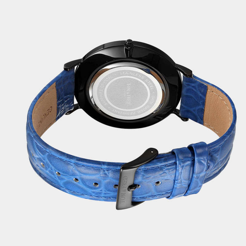 Retail: R2,999.99 TOM & FRED London® Men's Peake Black Slate Leather Watch 1/500 Worldwide
