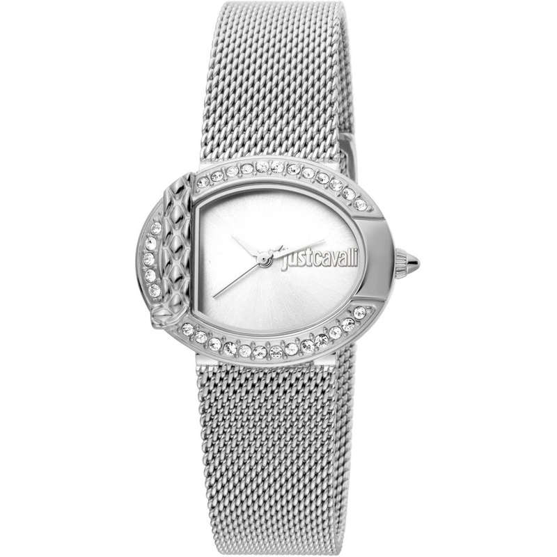 Retail: R7,000.00 ROBERO CAVALLI Women's Eve Steel Zirconia Milanese Watch GENUINE