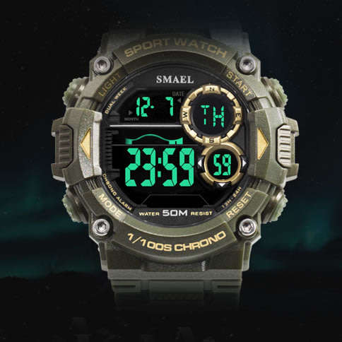 SMAEL Shock Proof Bullseye Watch 5ATM WATER RESISTANT **BRAND NEW**