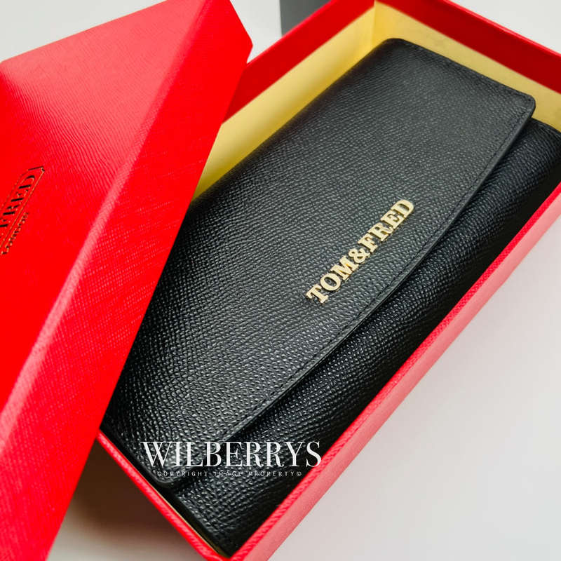 Retail: R3299.00 Tom & Fred London® Biscay Genuine Leather Continental Twill Purse