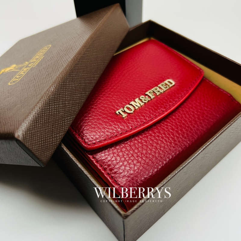 Retail: R3499.00 Tom and Fred London® Celtic Genuine Leather Pebble Purse RED -- BRAND NEW
