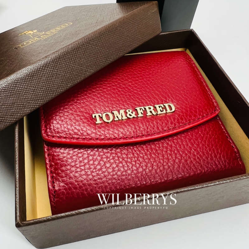 Retail: R3499.00 Tom and Fred London® Celtic Genuine Leather Pebble Purse RED -- BRAND NEW