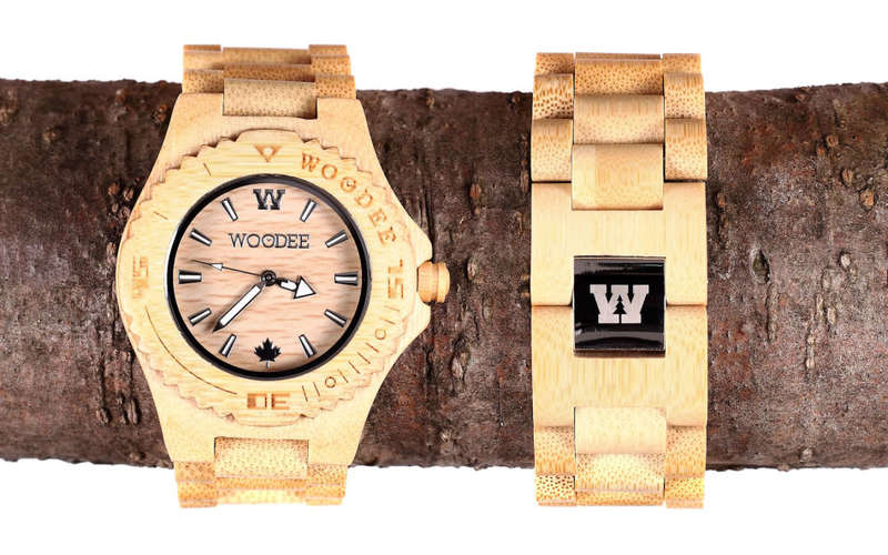 Retail: R2,499.00 WOODEE ® Unisex 40mm Natural Wood Taiga Edition Watch BRAND NEW