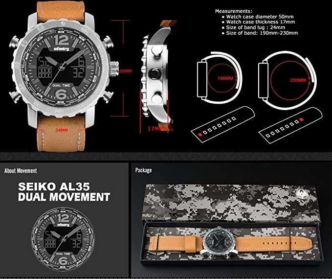 INFANTRY MILITARY CO. Dark Knight Chronograph Watch Brand new BOXED, FULLY LOADED!