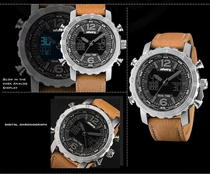 INFANTRY MILITARY CO. Dark Knight Chronograph Watch Brand new BOXED, FULLY LOADED!
