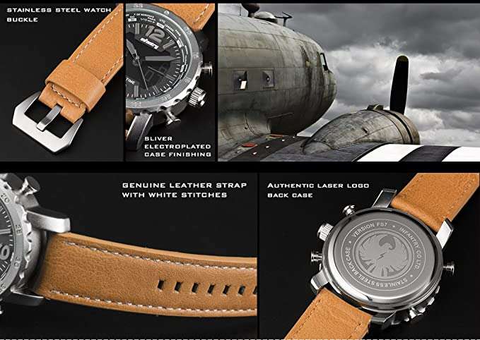INFANTRY MILITARY CO. Dark Knight Chronograph Watch Brand new BOXED, FULLY LOADED!